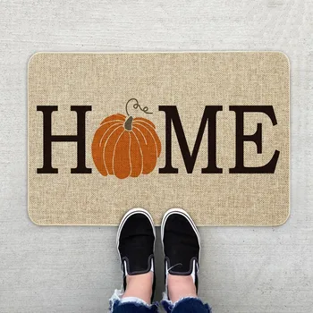 Есента Тиквен Добре дошли Врата на мат 2023, Есенен декор за Деня на Благодарността, Хелоуин, Постелки за пода, Домашна Кухня, Баня, противоскользящий килим