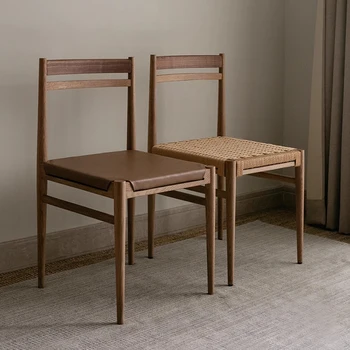 Скандинавски Прост Модерен стол за Хранене, Кухненски Офис масичка за кафе от ракита кожата, стол, за да се учат, Ресторант, Луксозни мебели Muebles, WKDC