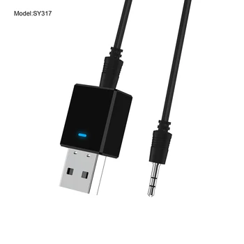 1 бр. 2-в-1 USB Bluetooth Предавател, Приемник за Безжични Bluetooth Авто 5,0 Безжичен адаптер, адаптер и Аксесоари за автомобилна електроника