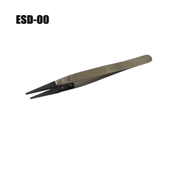 1 бр. Антистатични Пинсети ESD, Промишлен Пинсети Със сменяеми връхчета от въглеродни влакна ESD-00 ESD-2A ESD-7A ESD-242 ESD-249 ESD-250