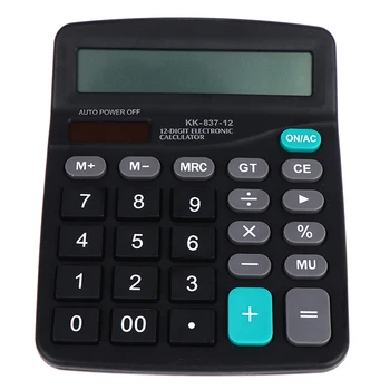 1 бр. Офис търговски калкулатор, инструмент за изчисляване, 12 цифри батерии
