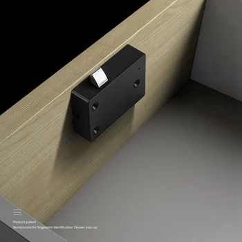 1 комплект Sasha Bluetooth APP Заключване за Чекмедже на Шкафа Цифров Файл на Пръстови отпечатъци Писмо Без ключ Биометричните Мебели Електронна Черен Метал