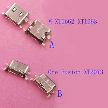 10 Бр. Пинов Конектор Type C USB Зарядно Устройство, зарядно устройство За Зареждане, Жак За Motorola Moto One Fusion XT2073 M XT1662 XT1663