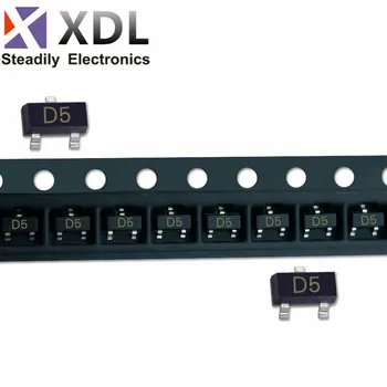 100 бр./лот SMD Транзистор MMBD4148CC Осъществяване на SOT-23 Ситопечат D5 0.2 A/100V SMD диод Превключващ