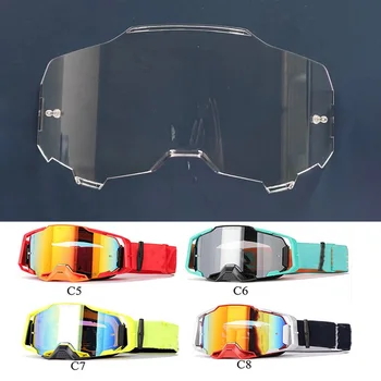 100 Лещи за очила, прозрачни лещи за модели Hiper, мотоциклетни очила, Състезателни очила, Ветроупорен лещи със защита от ултравиолетови лъчи, Мото Слънчеви очила, мъжки