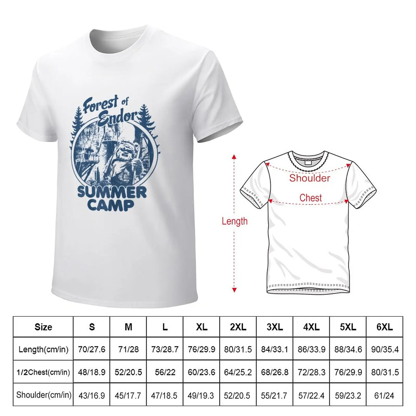 Тениска Wicket Ewoks Endor Forest Summer Camp, тениска блонди, тениски с графични щампи, мъжки ризи, стилни ежедневни . ' - ' . 3