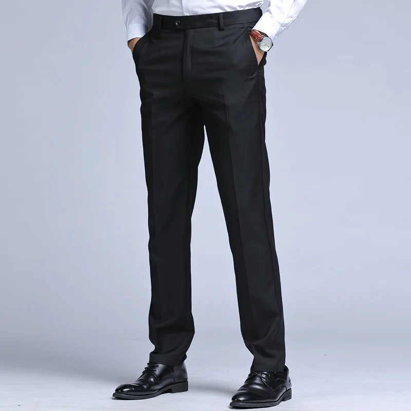 В наличност XS-6XL, Черни костюмные панталони, търговия на Едро, Големи мъжки панталони, Булчински облекла, Само 1 Панталон, мъжки дрехи . ' - ' . 1