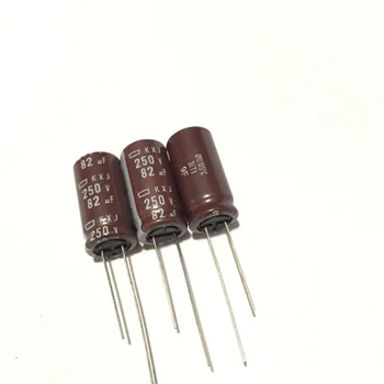 10шт 250V82UF KXJ 12,5X25 EKXJ251ELL820MK25S Оригинални Нови Електролитни кондензатори NIPPON CHEMI-CON NCC с дълъг живот и ниско съпротивление