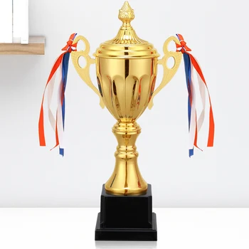 11-инчов златна купа-трофей за спортни срещи, състезания, награждаване на победителите на футболни отбори и провеждане на конкурсни партита