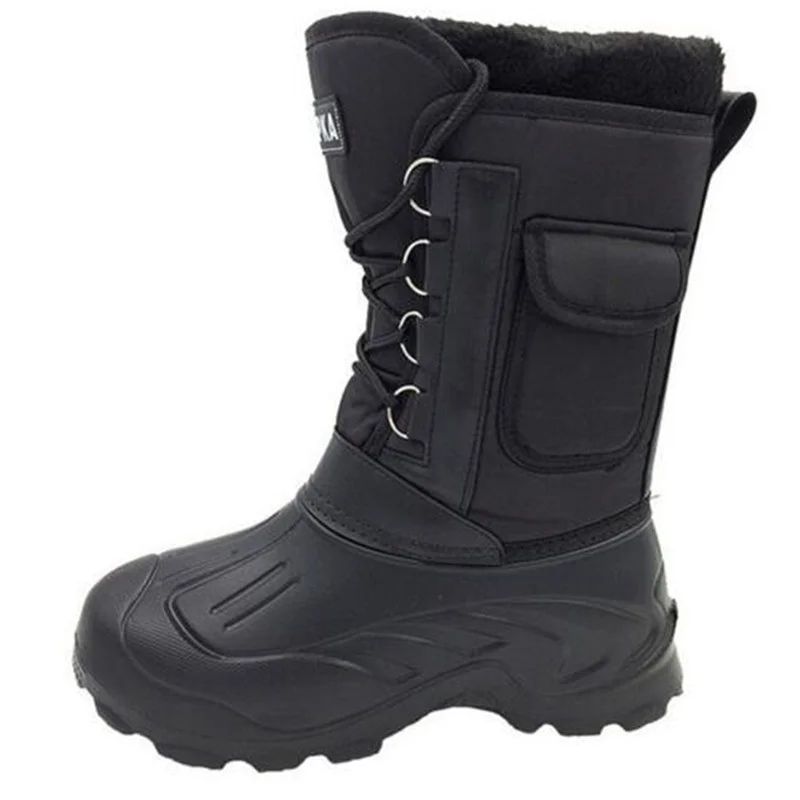 Зимни улични ловни рибарски минерални непромокаеми високи обувки, Мъжки Катерене спортни Свръхлеки дебели флисовые Топли нескользящие зимни обувки . ' - ' . 0