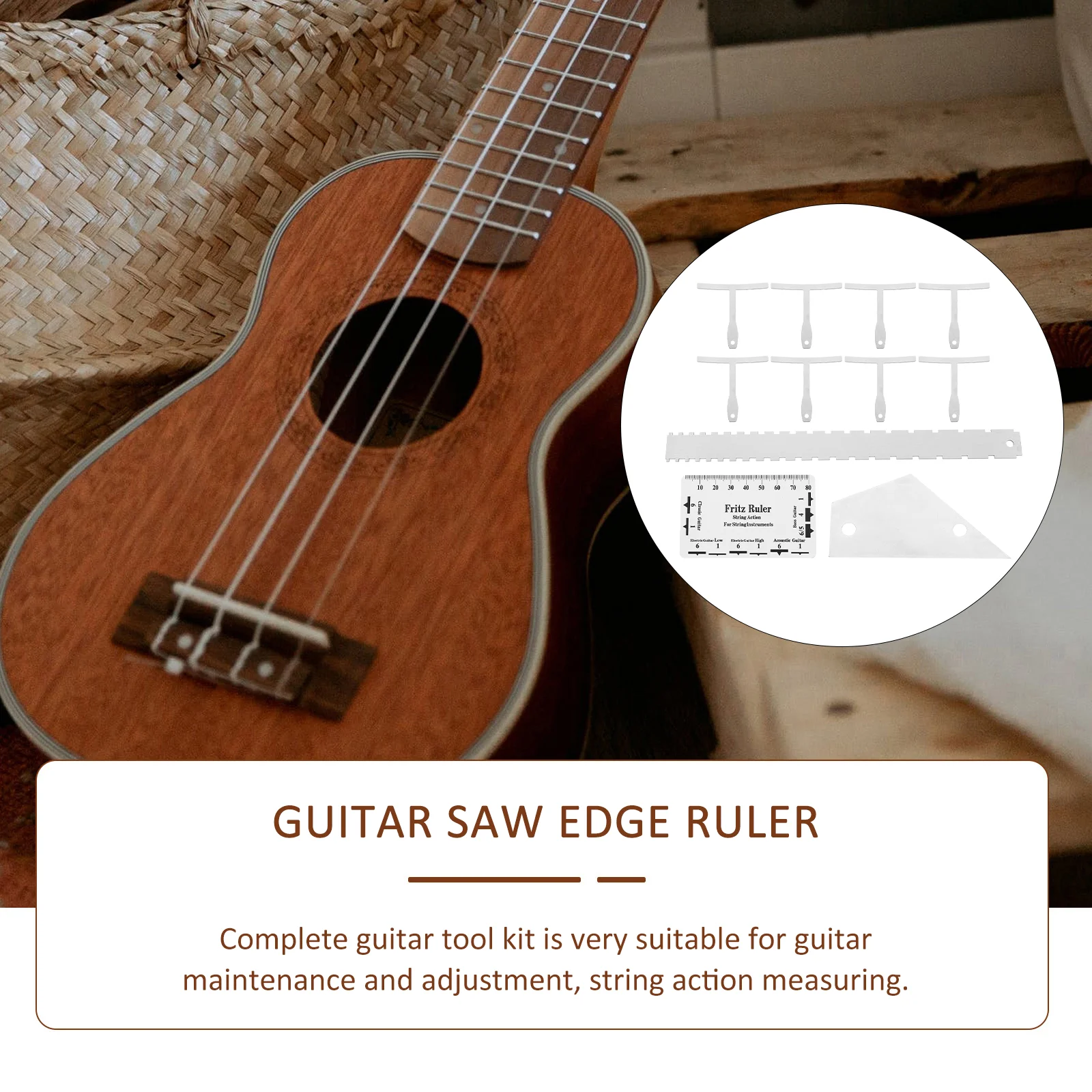 12 бр. Комплект за персонализиране на китара Инструмент за измерване на Силата на Бас Лада Рокер luthier Electric Tools . ' - ' . 1