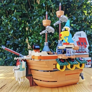 1152шт 71391 Дирижабъл Боузера Строителни Блокове Модел на Лодка Креативна Игра Пиратски Кораб Тухли Играчки За Деца За Рожден Ден, Подарък за Коледа