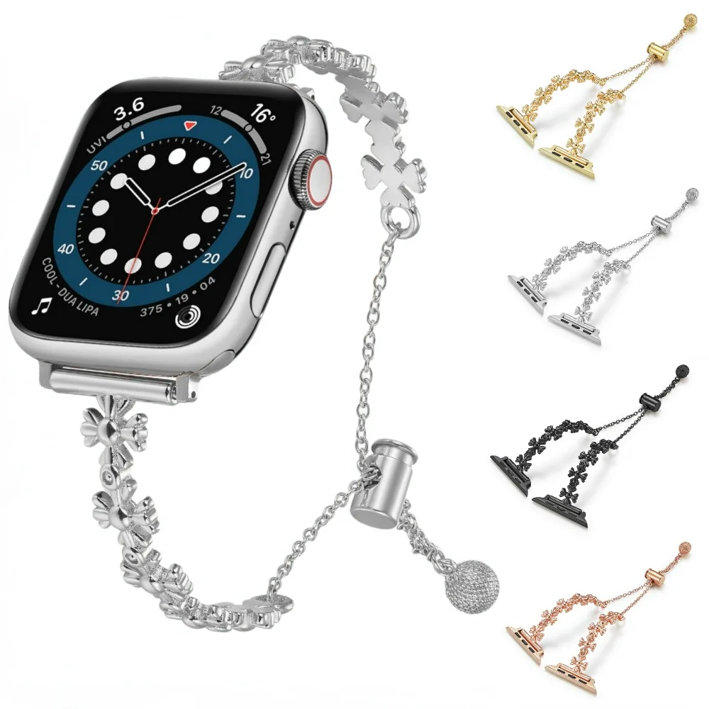 Метална гривна за Apple Watch Band 44 мм 40 мм 45 мм 41 мм 42 мм 38 мм Женски гривна за iWatch 7 6 5 4 SE 3 8 Ultra 49 мм и Каишка за Часовник . ' - ' . 0