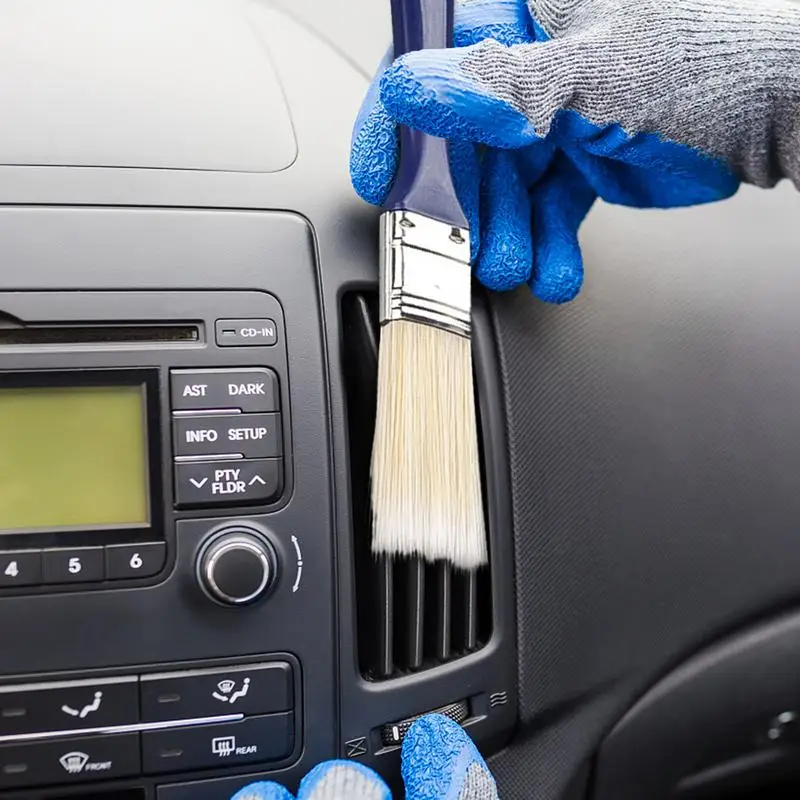 Четка за освобождаване на въздух от климатика на колата, детализирующая подробности за колата, четка за дълга коса, четка за прах с разликата на таблото, Мека четка за почистване на вътрешността на колата . ' - ' . 3