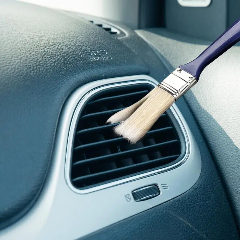 Четка за освобождаване на въздух от климатика на колата, детализирующая подробности за колата, четка за дълга коса, четка за прах с разликата на таблото, Мека четка за почистване на вътрешността на колата . ' - ' . 4
