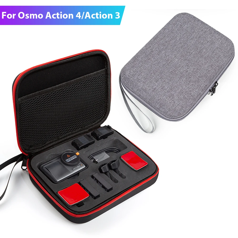 Преносим Водоустойчив калъф за Osmo Action 4, чанта-куфар за DJI Action 3, кутия за защита на вашия фотоапарат, чанта за съхранение . ' - ' . 0