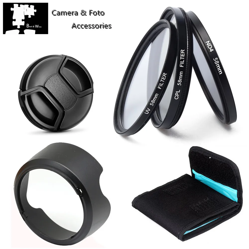Комплект филтри UV CPL ND4 Байонетная сенник за обектив обектив За фотоапарат Canon EOS R8 с обектив RF 24-50 мм F4.5-6.3 IS STM . ' - ' . 0