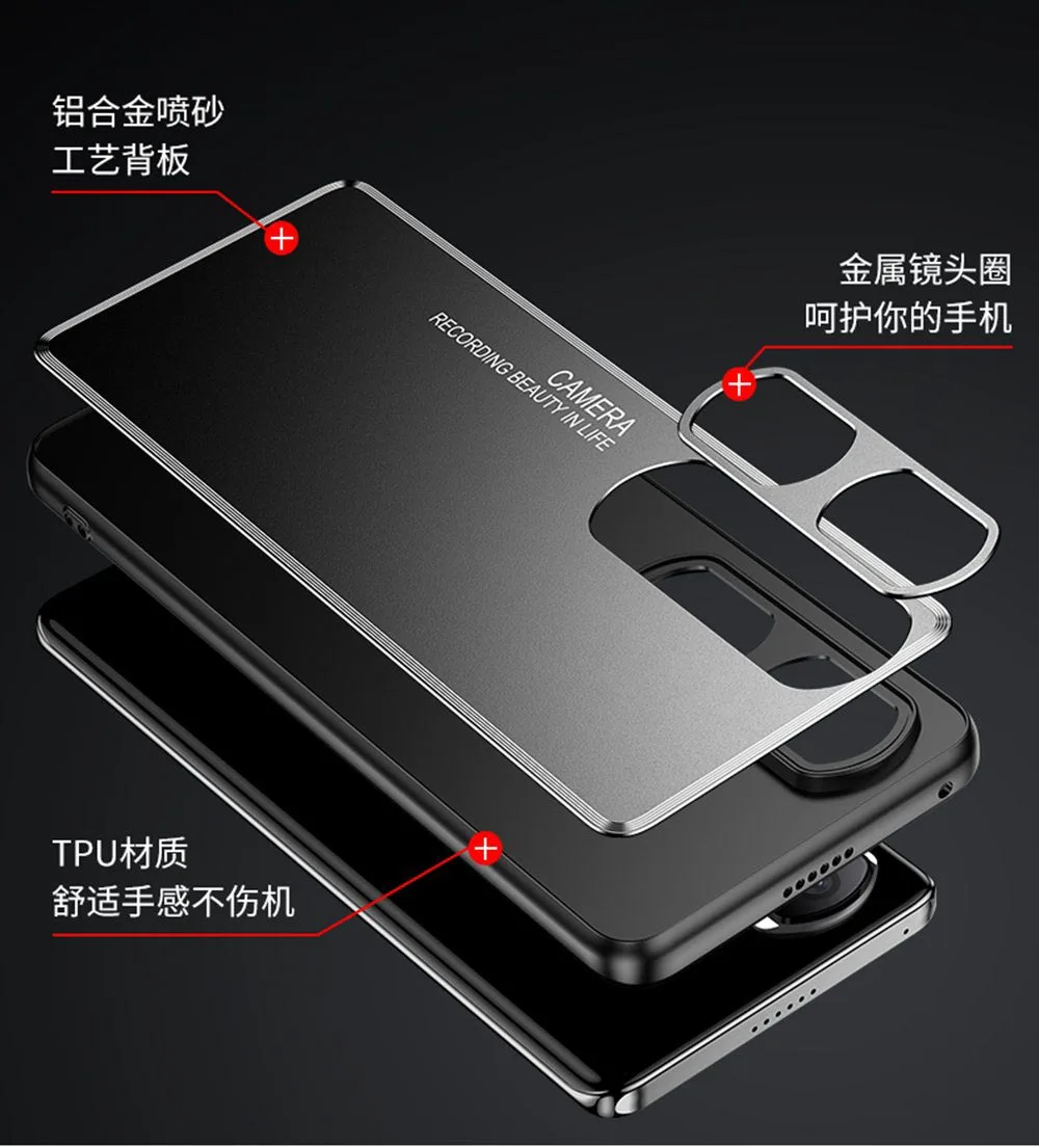 Луксозен Матиран метален Корпус за Huawei P60 50 40 Pro Mate50 40 30 Pro Nova11 9 8 7 Pro Прахоустойчив Стъклен Обектив Удароустойчив Метален Корпус . ' - ' . 3