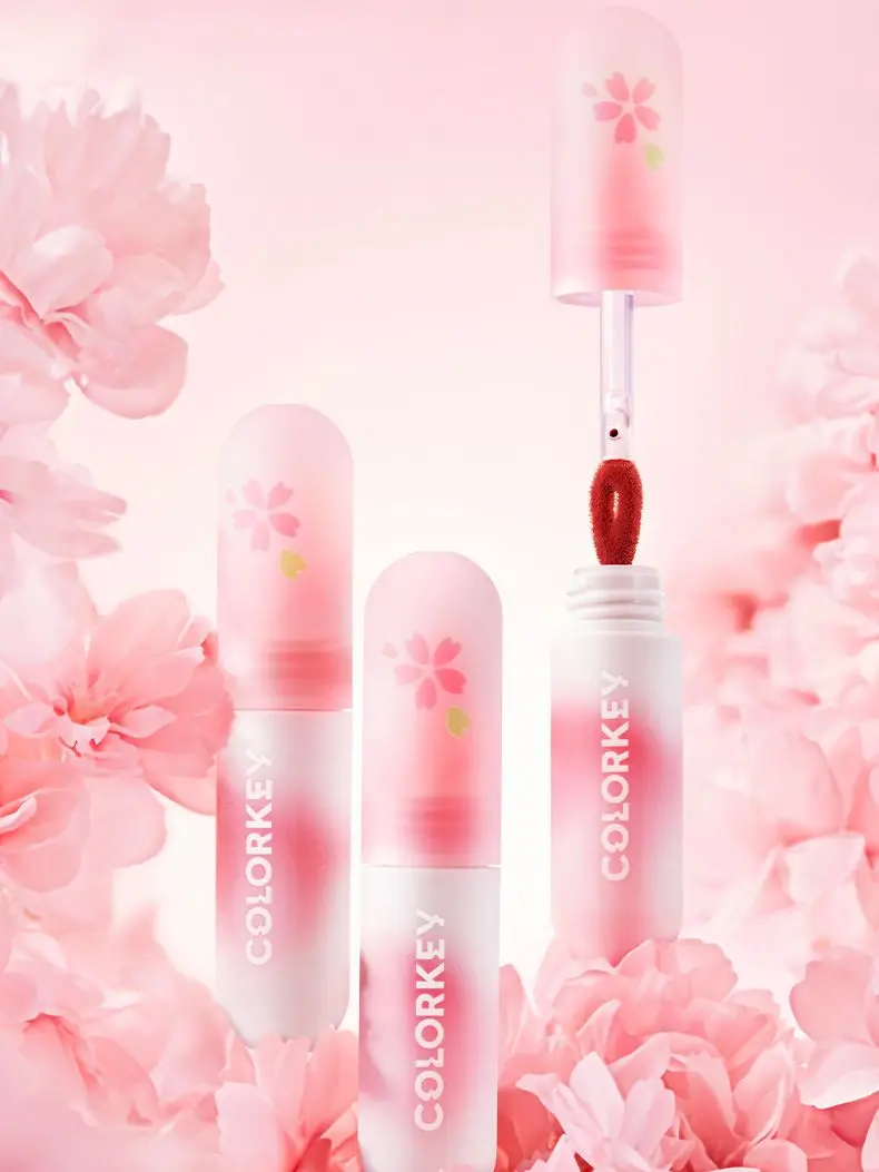 Colorkey Цветна Бомба Cherry Blossom Small Color Egg Lip Clay Кадифе Глазура За Устни Матово Червило . ' - ' . 0