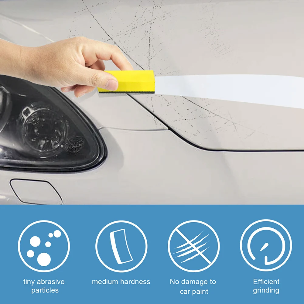 Гъба за миене на колата EVA Sponge гъба Поролоновая 7*3*1.5 см Средство за грижа за автомобила, Препарат за почистване на автомобилни стъкла, Синьо/Жълто За кола . ' - ' . 4