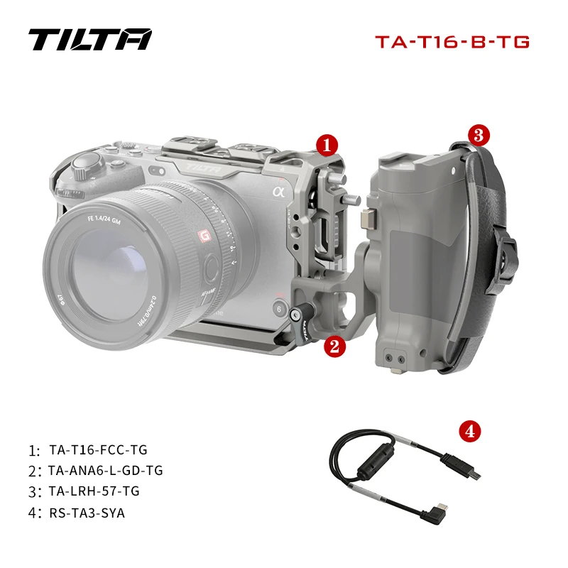 Пълна помещение TILTA TA-T16-FCC за комплект FX3 Pro/базов комплект FX30 Sony FX3/FX30, лека защитна броня . ' - ' . 3