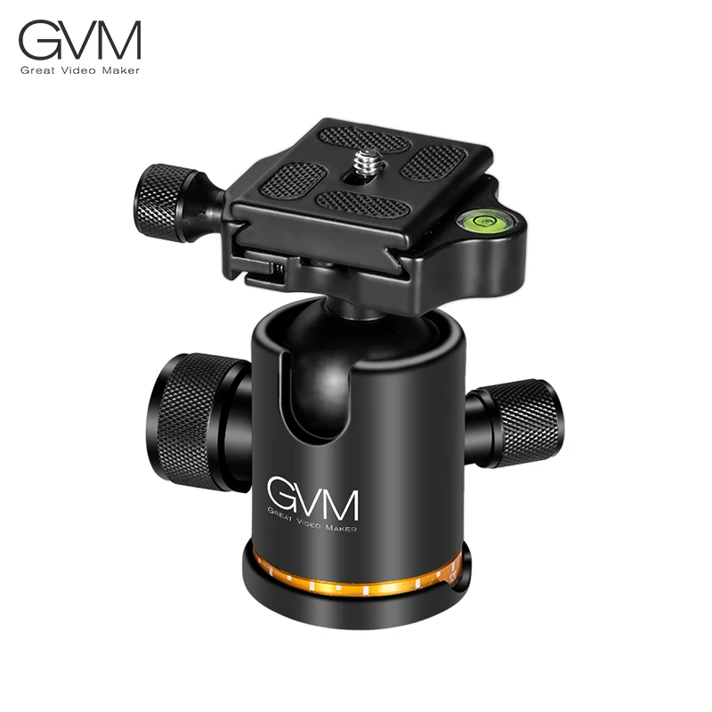 GVM Помещение Слайдер Видео Топка корона с Въртене на 360 ° Панорамна Универсална Топка корона 1/4 Винт за монтаж-монопод за огледално-рефлексен фотоапарат . ' - ' . 0