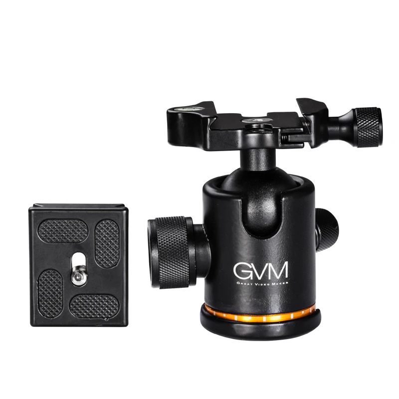 GVM Помещение Слайдер Видео Топка корона с Въртене на 360 ° Панорамна Универсална Топка корона 1/4 Винт за монтаж-монопод за огледално-рефлексен фотоапарат . ' - ' . 3