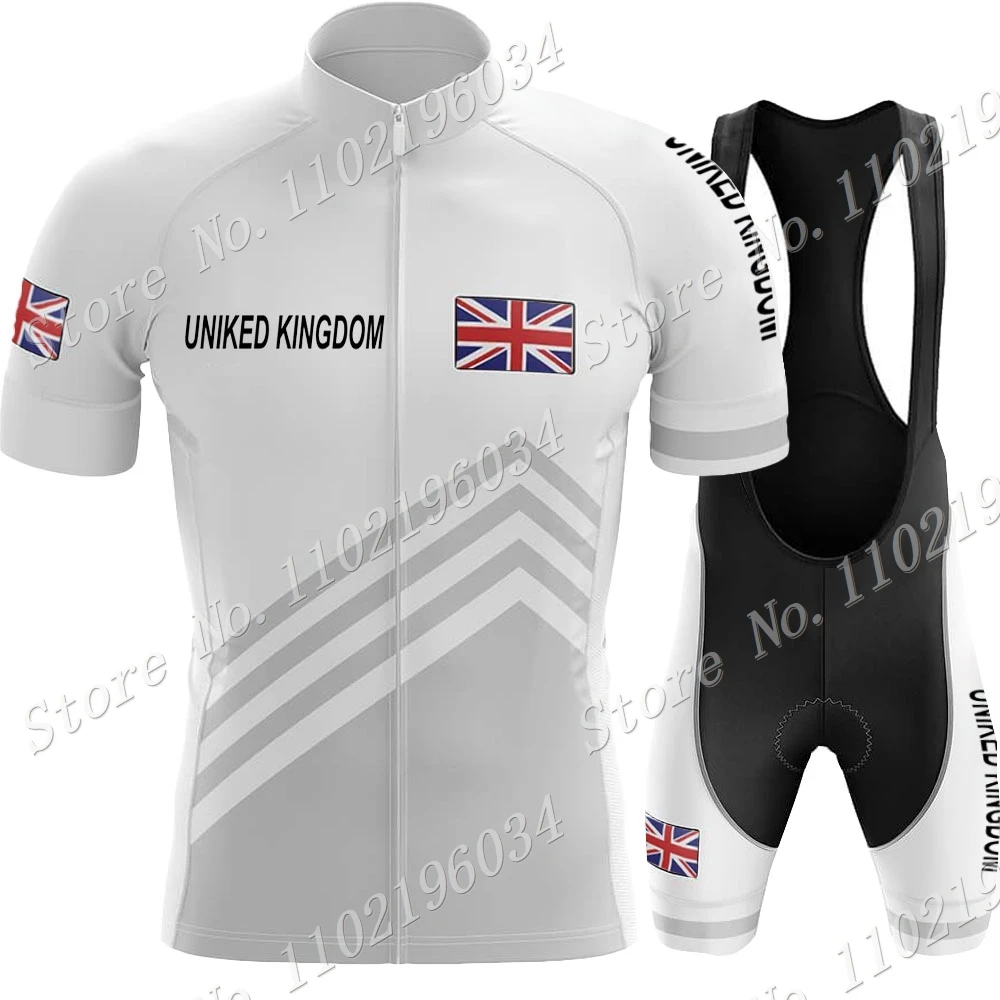 Комплект тениски за колоезденето екип Uniked Kingdom 2023 Мъжко Облекло за колоездене в Англия, Ризи пътят мотори, Костюм, велосипедни шорти МТБ Ropa . ' - ' . 5