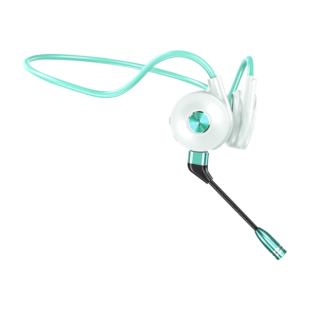 1БР Слушалки с костна проводимост M1 Bluetooth 5,0 Безжични Удобно облекло hi-fi системи Стерео Спортни слушалки с микрофон с шумопотискане . ' - ' . 4