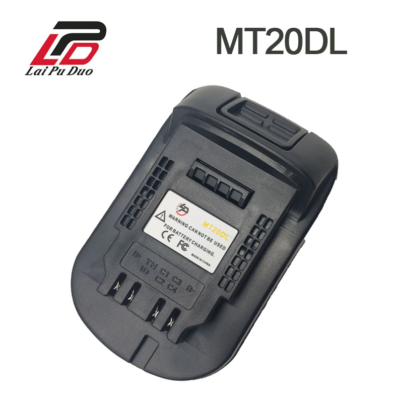 MT20DL Акумулаторен адаптер за Makita 18V BL1830 BL1860 BL1815 Литиево-йонна батерия се Превръща в за Dewalt 18V 20V литиево-йонна батерия DCB200 . ' - ' . 0