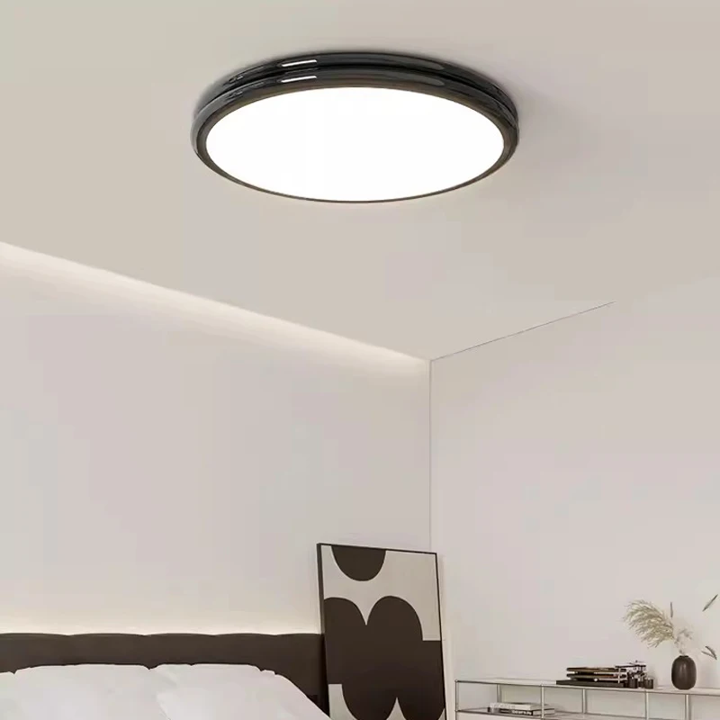Скандинавски led тавана лампа кремав 30/40/50 cm, кръгъл диск, лампа за дневна, спалня, кабинет, кухня, коридор, хотелски лампа . ' - ' . 1