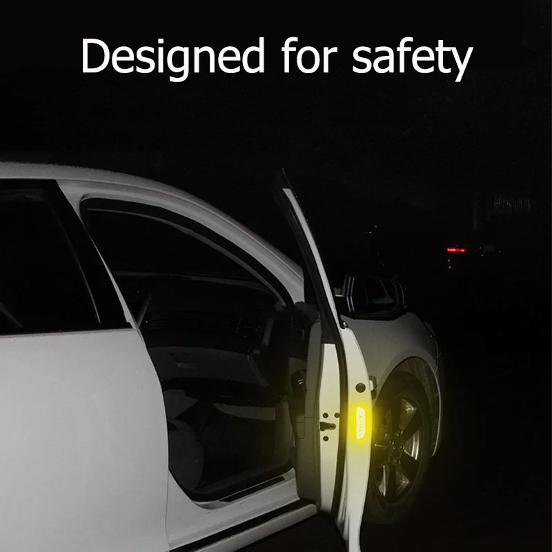 Светлоотразителни стикери на вратата на колата, предупредителни за безопасно отваряне светлоотразителни ленти автомобилни аксесоари вътрешни и външни светлоотразителни стикери . ' - ' . 5