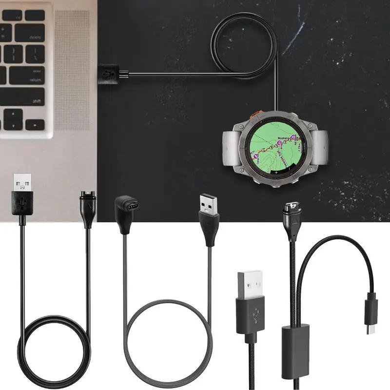 USB кабел за зареждане на Garmin-Fenix 7X Pro/Pro 7/7s Pro 5V 1A Смарт часовници Кабел За Бързо Зареждане Зарядно Устройство Аксесоари За умен часа . ' - ' . 0
