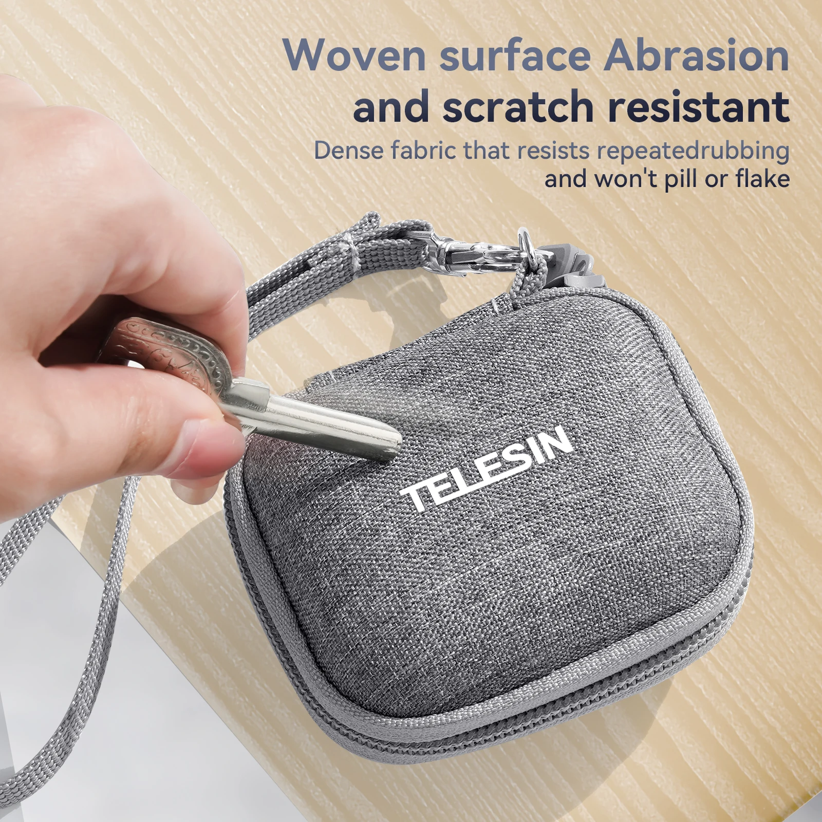 Защитна чанта TELESIN Калъф за носене, Водоустойчива чанта за съхранение на Аксесоари Gopro 11 10 9 DJI OSMO Action Insta360 Go 3 . ' - ' . 2