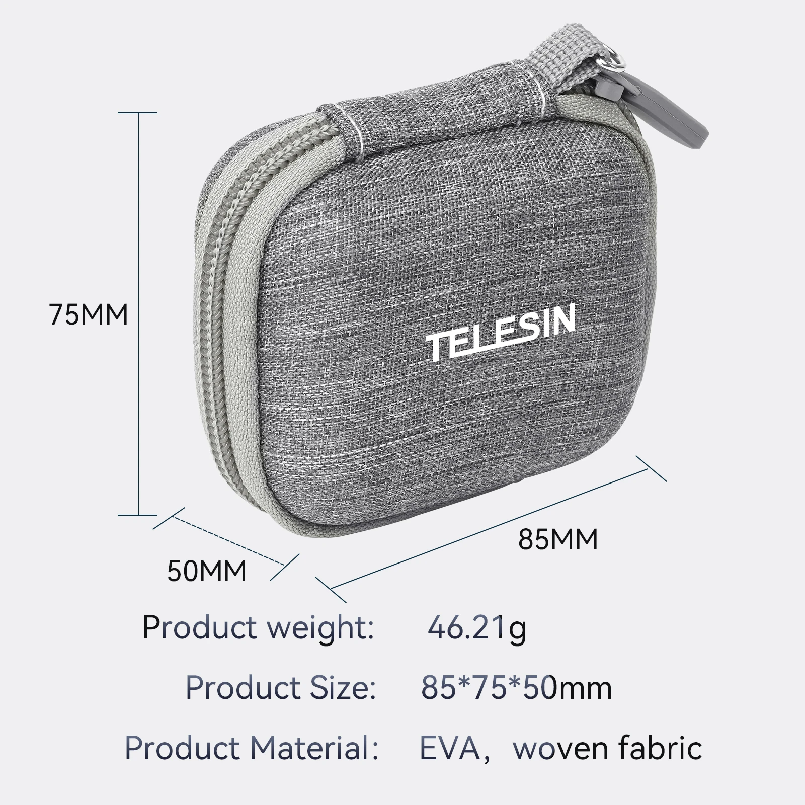 Защитна чанта TELESIN Калъф за носене, Водоустойчива чанта за съхранение на Аксесоари Gopro 11 10 9 DJI OSMO Action Insta360 Go 3 . ' - ' . 4