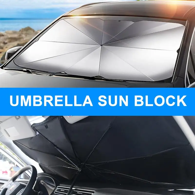 Авто козирка, чадър на предното стъкло, Авто козирка, защитен чадър, Лятното Слънце, Аксесоари за защита на купето от предното стъкло за автомобили . ' - ' . 2