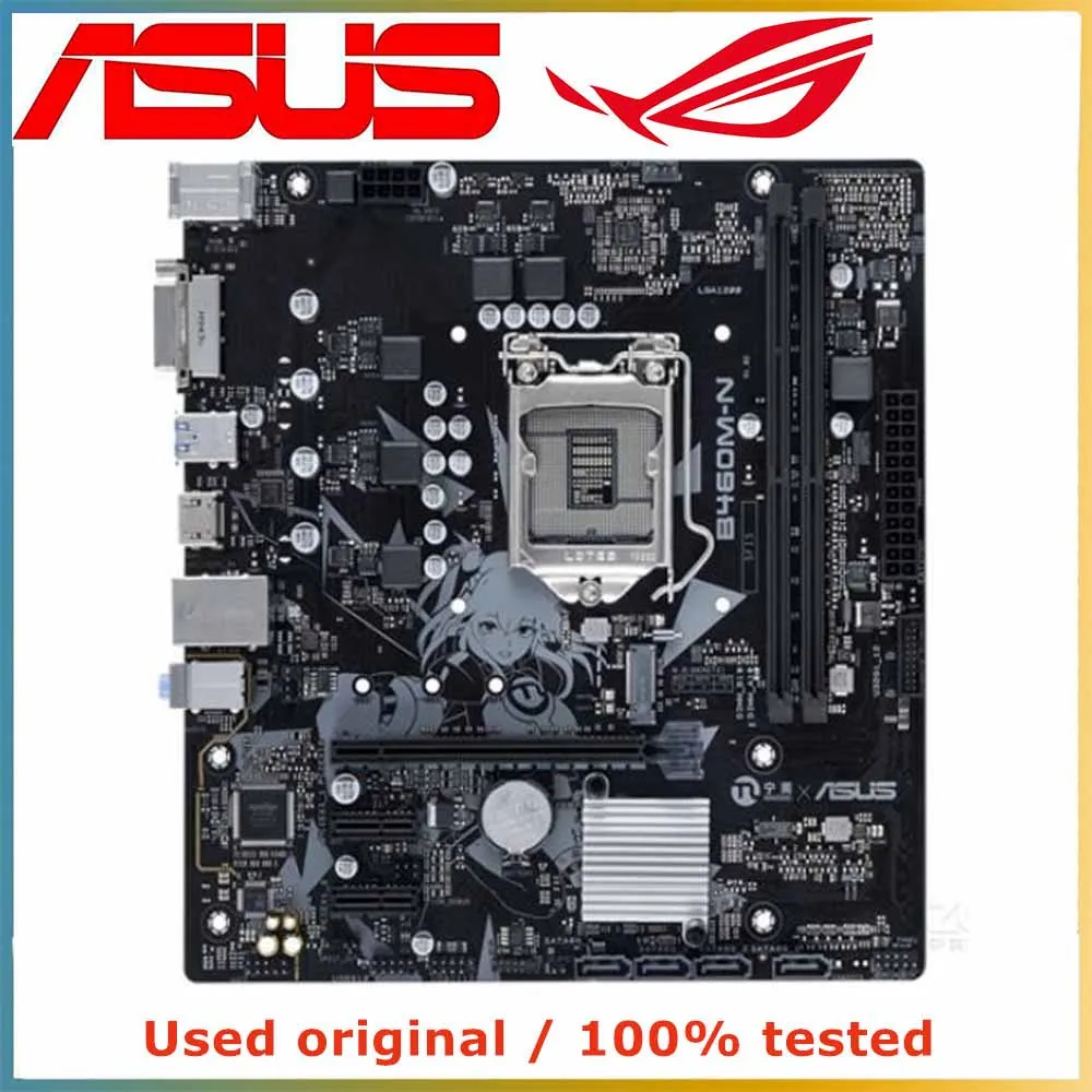 За дънната платка на компютъра ASUS B460M-N LGA 1200 DDR4 64G За десктоп дънна платка Intel B460 M. 2 NVME PCI-E 3,0x16 . ' - ' . 0