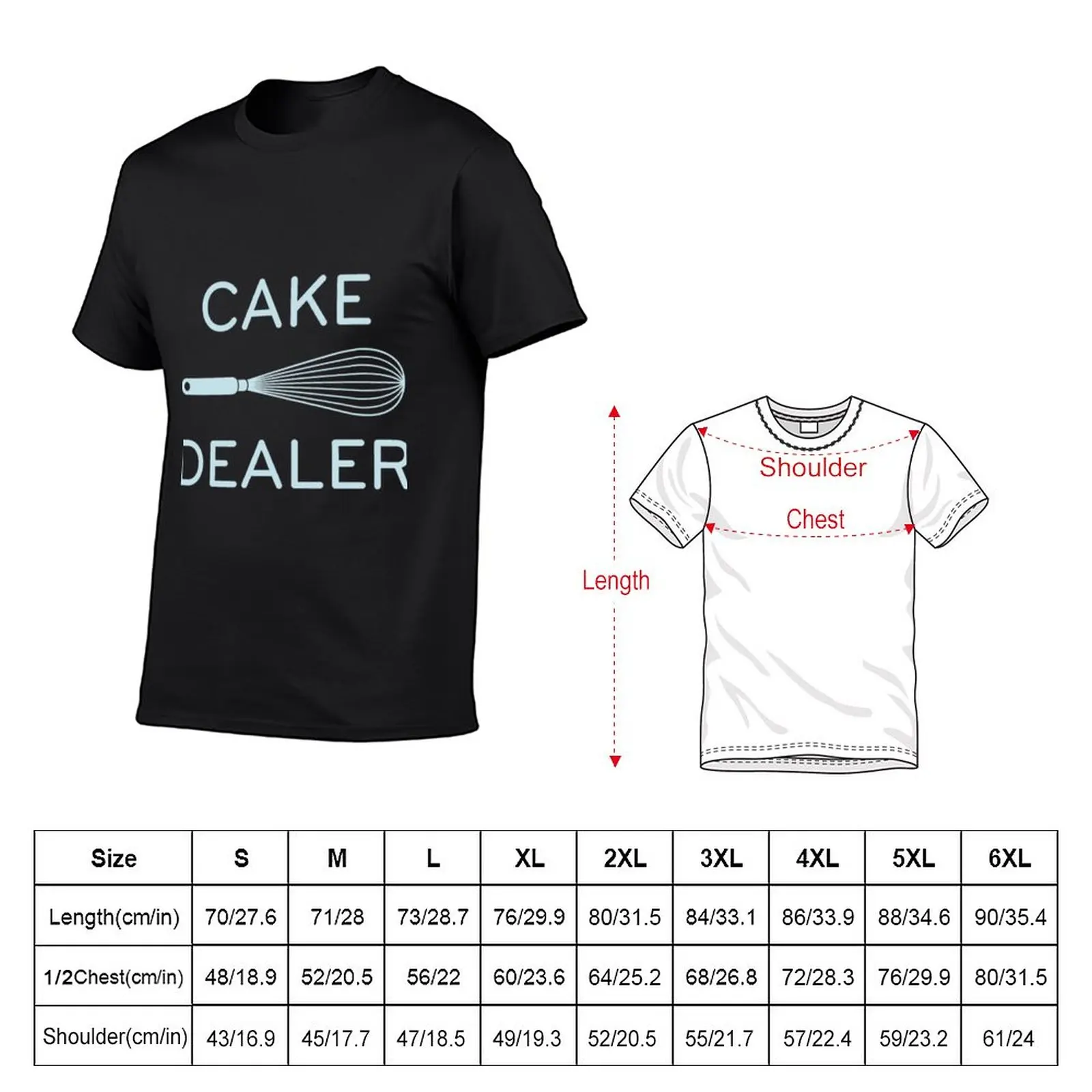 Нова класическа тениска Cake Dealer, тениски по поръчка, корейската модерна черна тениска, мъжка тениска с къс ръкав . ' - ' . 1