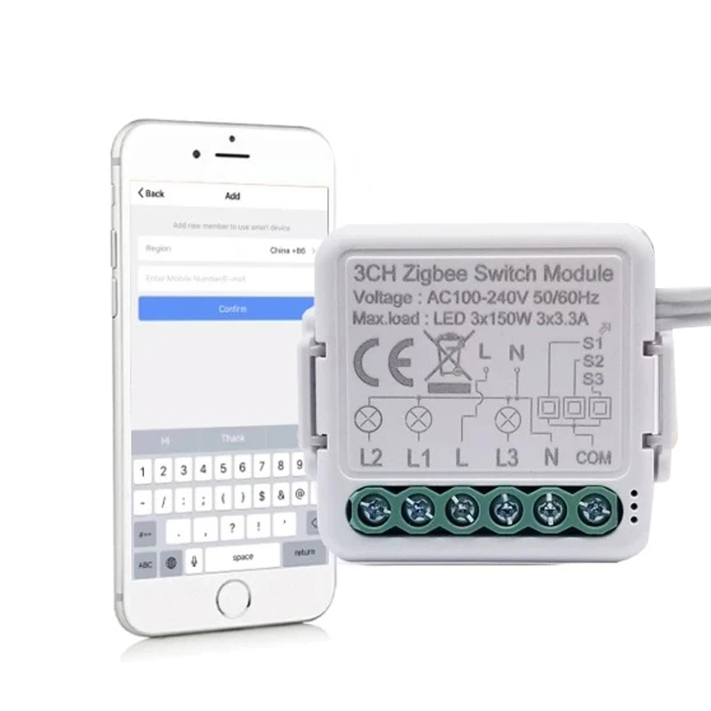 1 ~ 5 бр. Модула на Hristo Wifi Smart Switch Поддържа 2 начин на управление, прилагане на дистанционното управление, ключа на светлината 