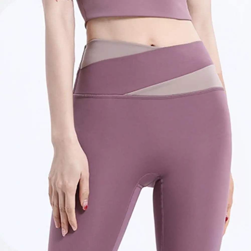 Удобни Дамски Спортни панталони в тон, абсорбиращи потта, Дамски Панталони в стил мозайка, Дамски Панталони за йога, Дамски дрехи . ' - ' . 5