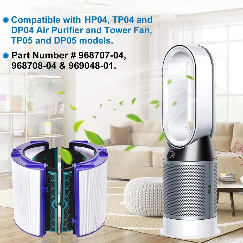 Заменяеми филтър за HP04 TP04 DP04 TP05 DP05 Pure Cool, пречистване на въздуха HEPA и кула фен . ' - ' . 2