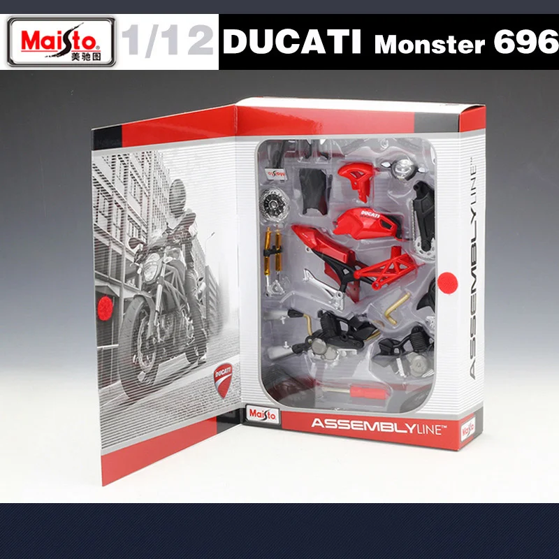 Версия монтаж на Maisto 1:12 DUCATI Monster 696 Сплав Състезателна Модел на мотоциклет, Формовани под натиска на Улицата Модел на мотоциклет, Детска играчка За Подарък . ' - ' . 2