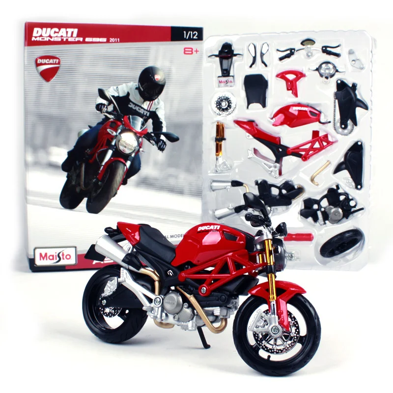 Версия монтаж на Maisto 1:12 DUCATI Monster 696 Сплав Състезателна Модел на мотоциклет, Формовани под натиска на Улицата Модел на мотоциклет, Детска играчка За Подарък . ' - ' . 5