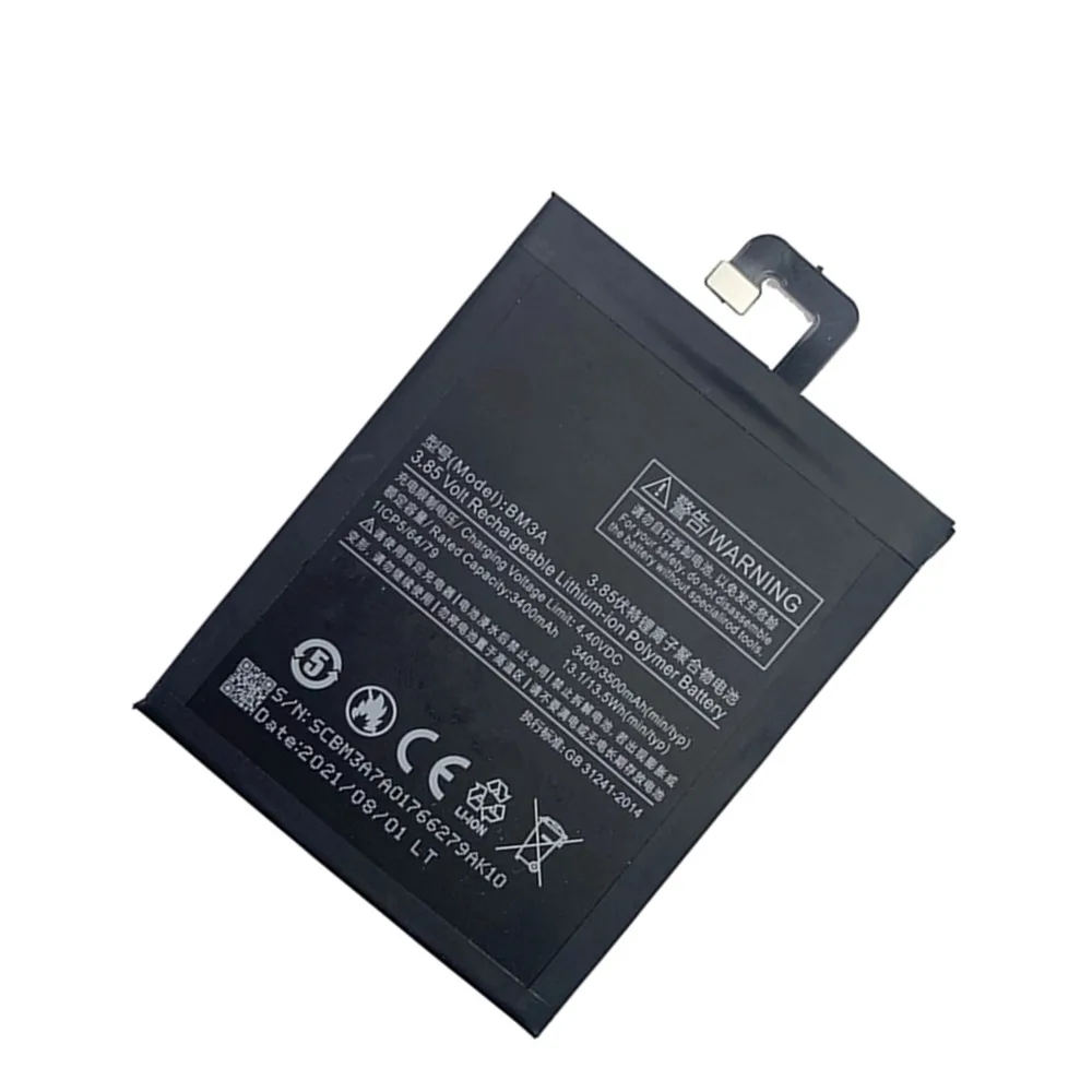Нов BM3A Оригинална батерия за телефон 3500 mah за Xiaomi Mi Note 3 Note3 Висококачествени сменяеми батерии . ' - ' . 1