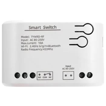 1CH RF Smart Switch AC85-250V WIFI Sasha Дистанционно Управление 433 Прекъсвач Светлина 10А Release Самоблокирующаяся Заключване Бавно