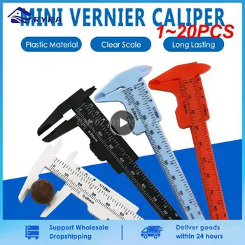 1~20PCS Calibrador de plástico Vernier, calibrador pantalla de digital, mini calibrador de reproducción de texto, herramienta de