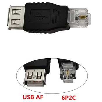 2/3/5 Издръжлив и лесен конектор RJ11 за свързване към USB Лесен за инсталиране на USB 2.0 USB Конектор за свързване към RJ11 Материали
