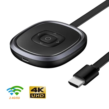 2,4 G/5G 4K Безжичен WiFi Дисплей-ключ-приемник, съвместим с HDMI, Огледален Адаптер за споделяне на екрана, TV-пръчка, Хвърли телефон За ТЕЛЕВИЗОР, проектор