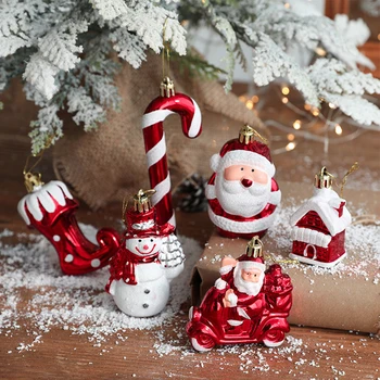 2 бр. Коледна Елха Висулка Коледно Дърво Близалка Дядо коледа, Снежен човек Украса За Коледно Парти 2023 Нова Година Навидад