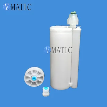 2 Комплекта Quliaty 400 cc/ml AB За Смесване на течности Двукомпонентен пластмасов Патрон в съотношение 10:1
